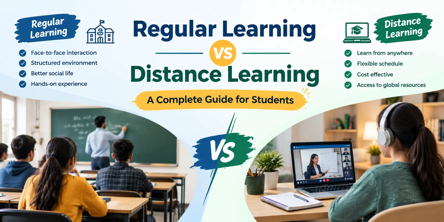 Regular Learning vs Distance Learning